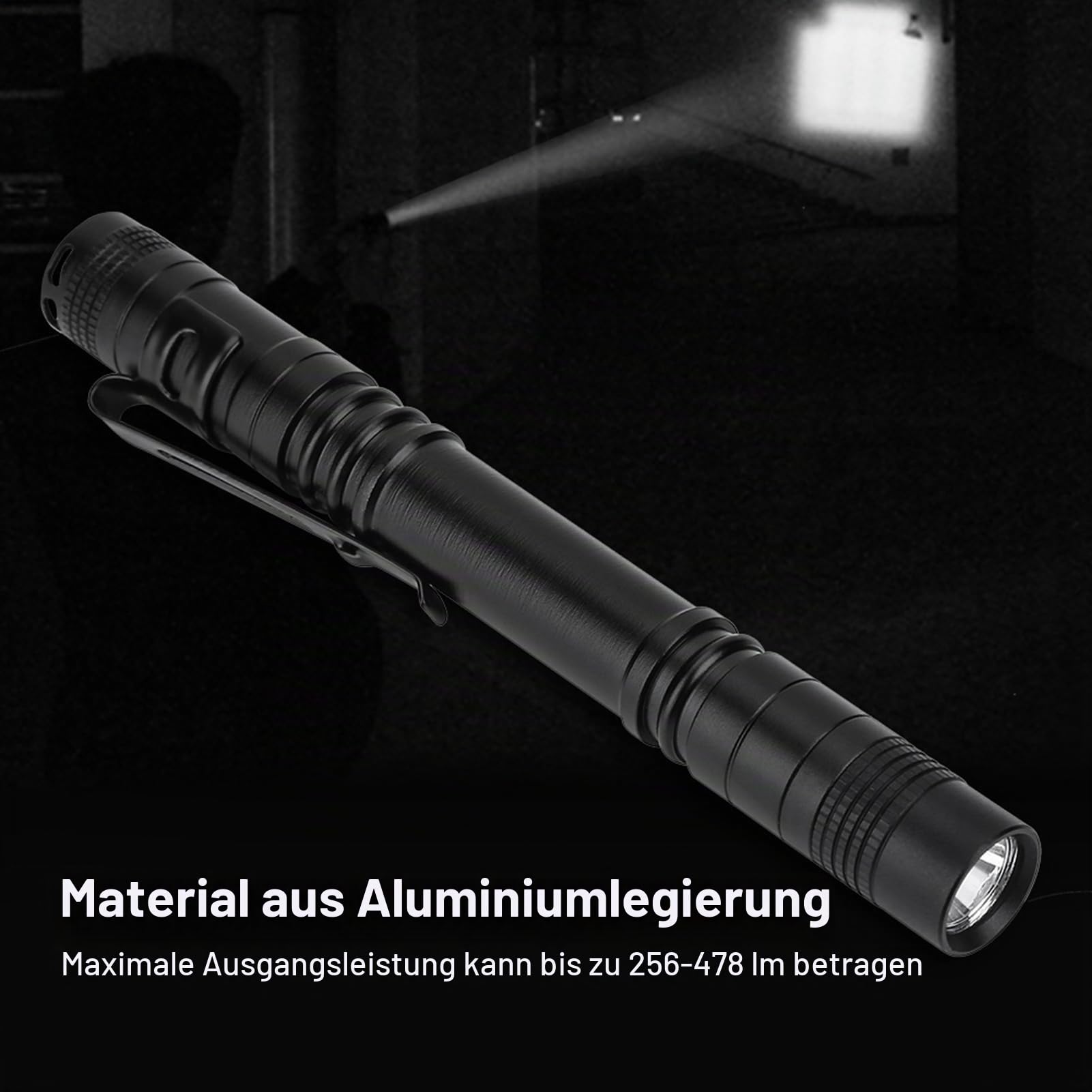 Mini LED Taschenlampe, Wasserdicht Stift Licht für Outdoor-Aktivitäte, Inspektion, Arbeit, Reparatur, Geschenk - 2*AAA-Batterien (Nicht Enthalten) (10 Stücke)