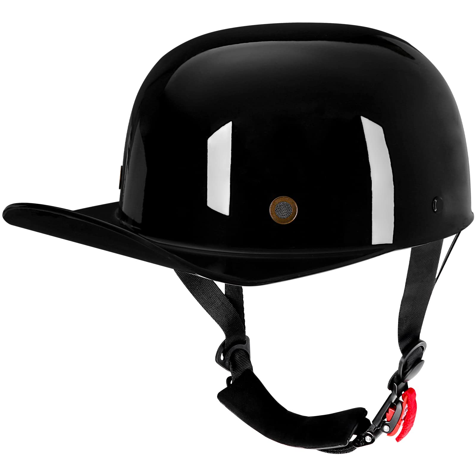 Photo 1 of damage Yesmotor Baseball Style Cap Retro Motorcycle Helmet Unisex-Adult - large