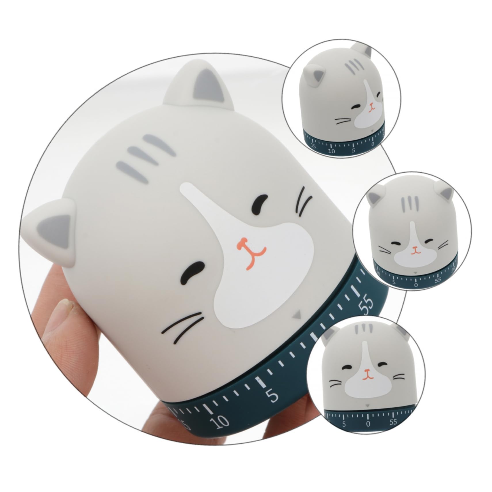IMIKEYA 3stücke Küchen-Timer Cartoon Design Minuten Mechanischer Kurzzeitwecker Ohne Batterie Für Backen Und Kochen Für Lehrer Und Kinderaktivitäten Lustiger Visueller Timer