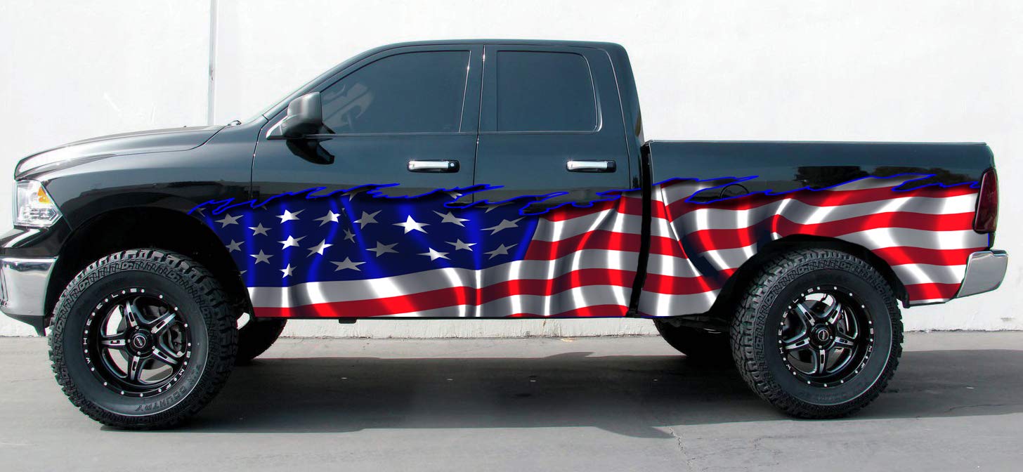 Amazon.com: American flag graphics 18 wheeler, american flag semi