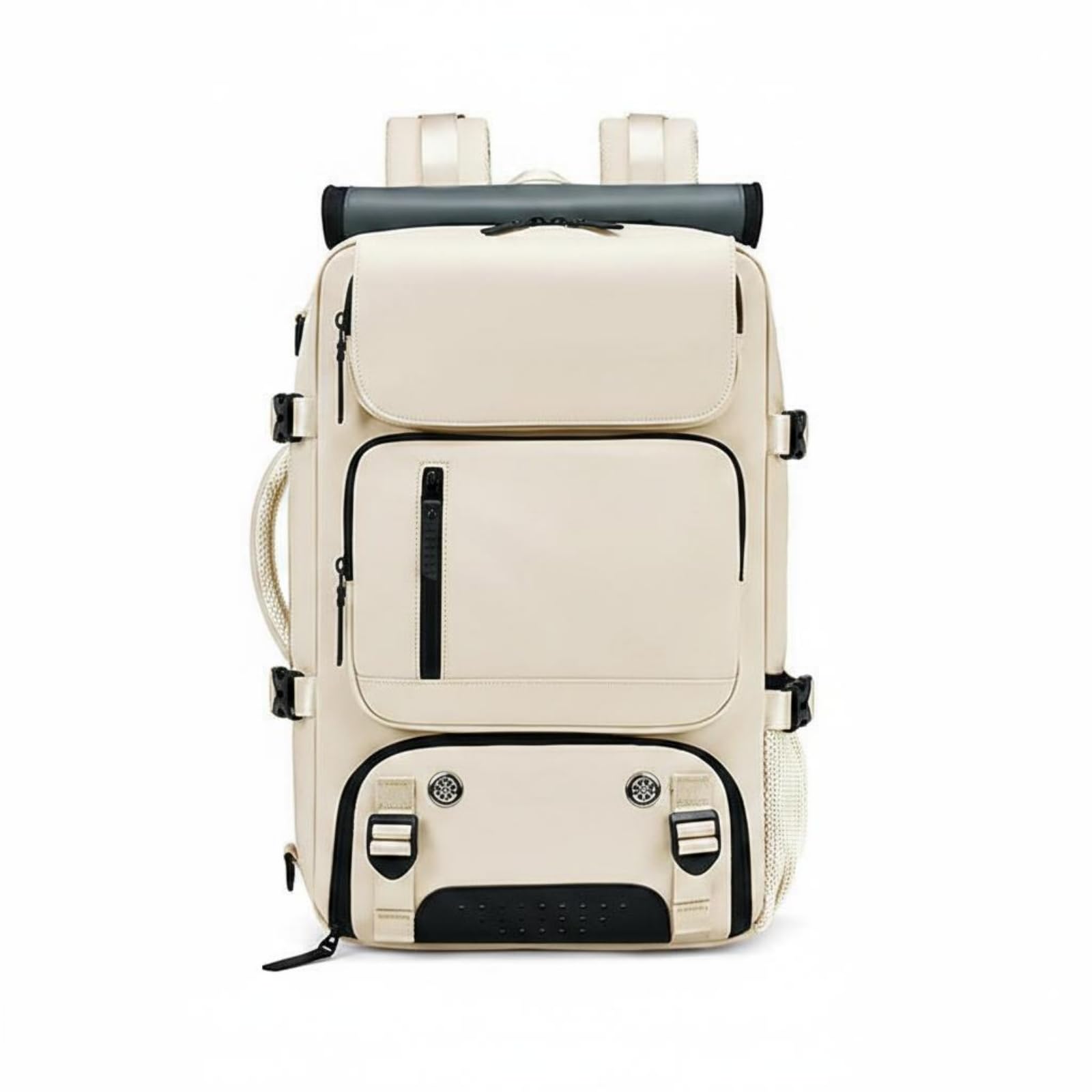 Merishopp Gym Bag with Shoe Compartment Convertible Carry Styles Backpack with Shoe Compartment Multiple Pockets Large Capacity Backpack for Men, Outdoor, Off White | Sporting Goods-picture-30