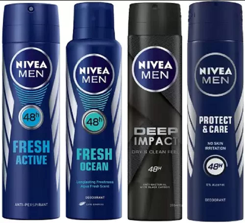 Nivea Men & Women Deorant Deo Deo Combo Of 4 Pc Deo Fresh Scent Body Spray - & (600 Ml, Pack Of 4)-picture-34