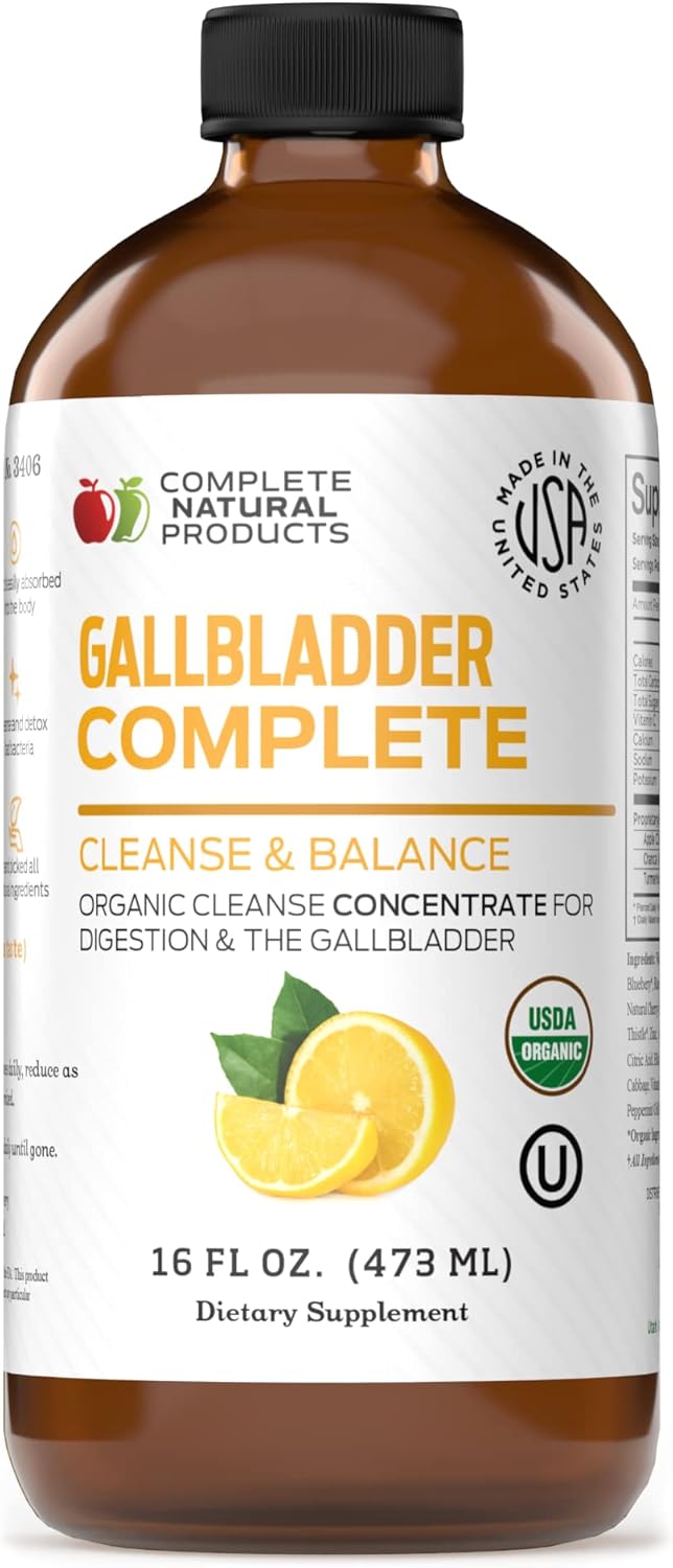 Gallbladder Complete 16oz Natural Organic Liquid Gallstones Cleanse