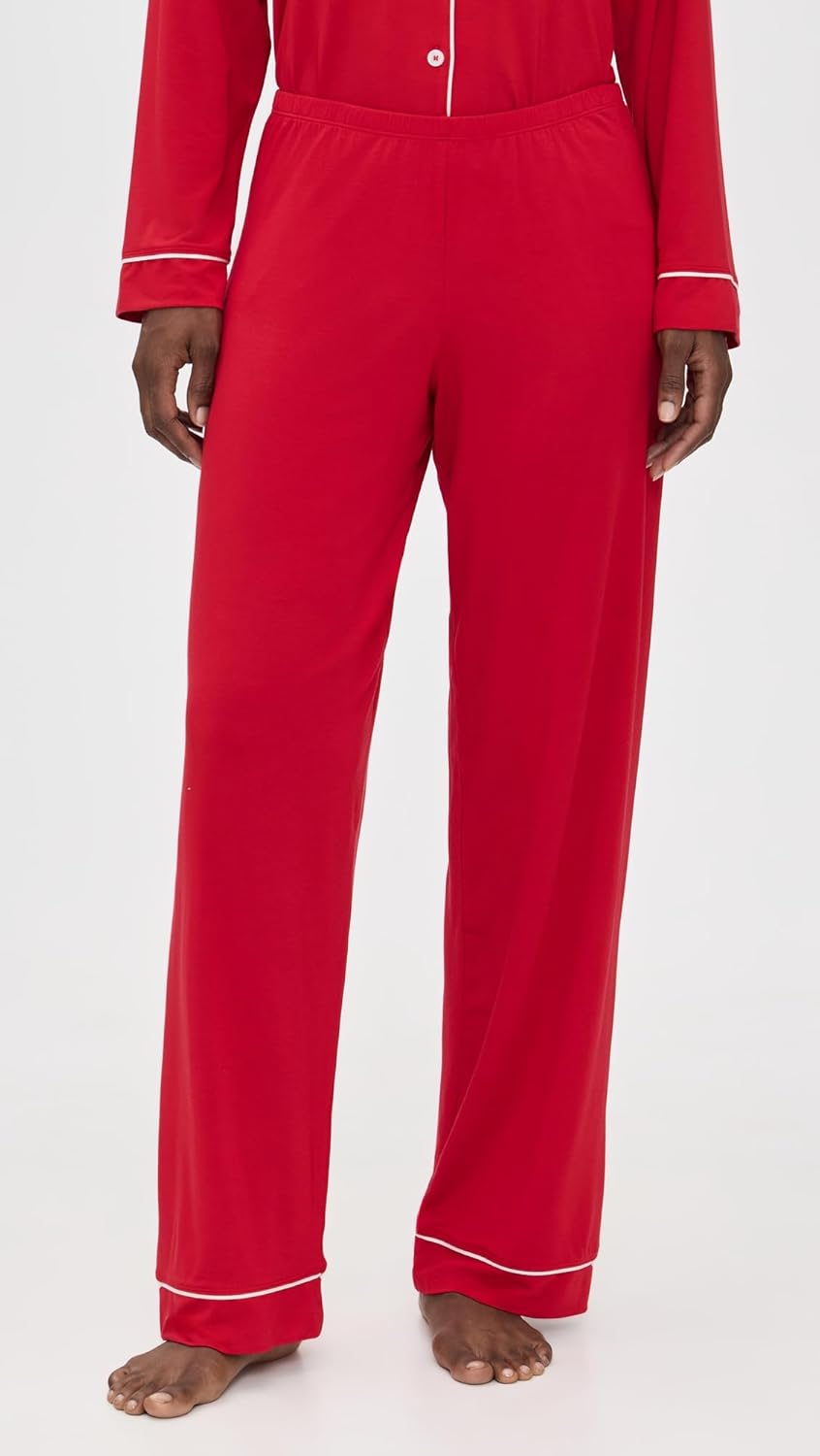 Eberjey Gisele Classic Women's Pajama Set | Long Sleeve Shirt + Long Pants - Image 5