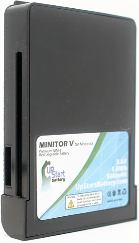 Miniatura 2 de Paquete de 2 baterías de repuesto para Motorola Minitor V, compatible con Motorola Minitor V Pager (500mAh 3.6V NI-MH)