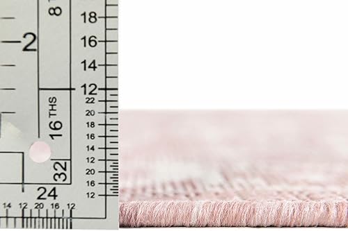 Miniatura 599 de Rugs.com Outdoor Aztec Collection Alfombra – 4 x 6 pies alfombra de tejido plano gris carbón perfecta para salas de estar, grandes comedores, planos