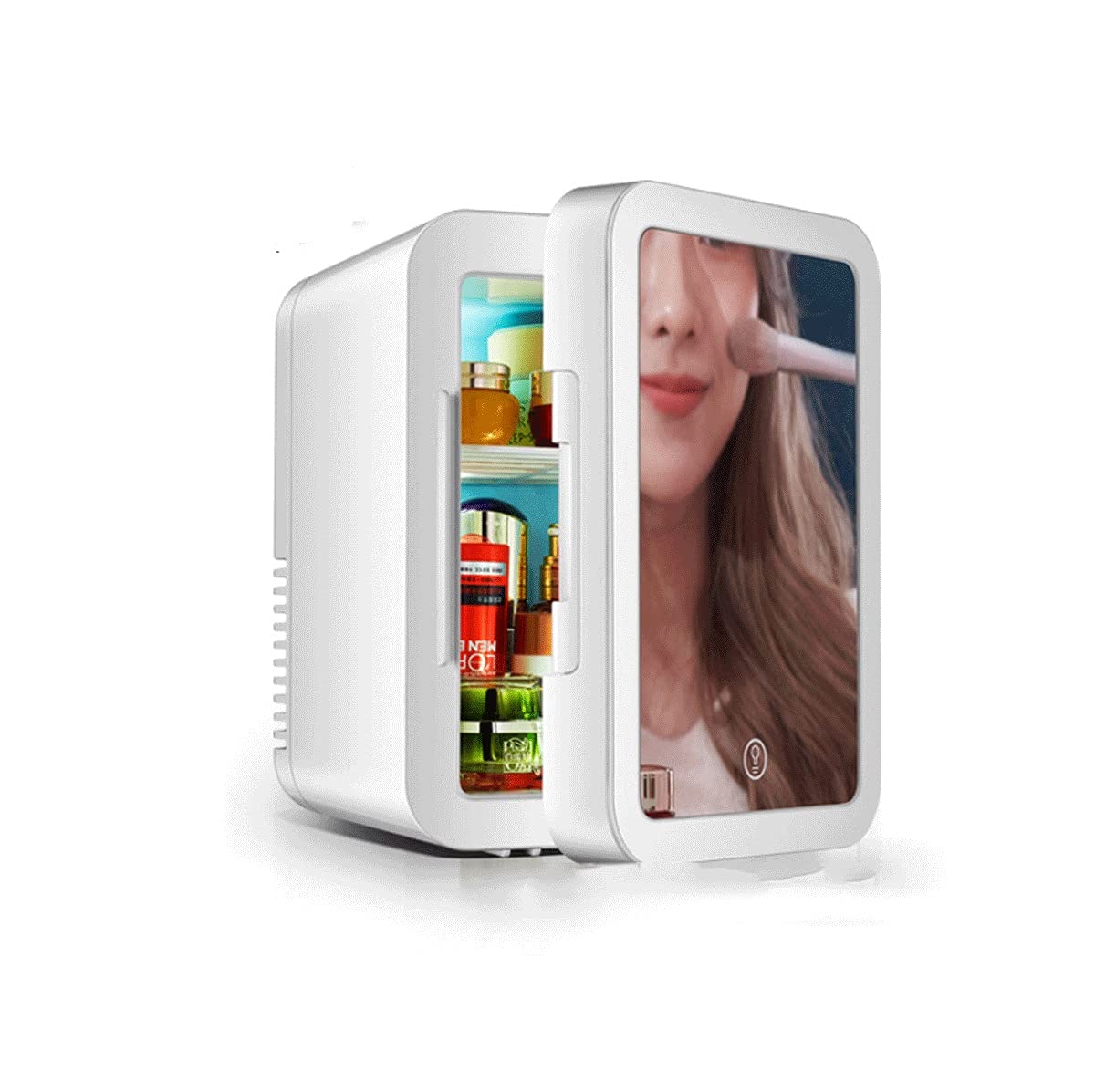 Mini refrigerador portátil compacto de 6 litros que enfría y calienta, sistema termoeléctrico CA/CC, ideal para oficina y coche, 12 V/24 V (color: A, tamaño: 12 V/110 V/220 V)