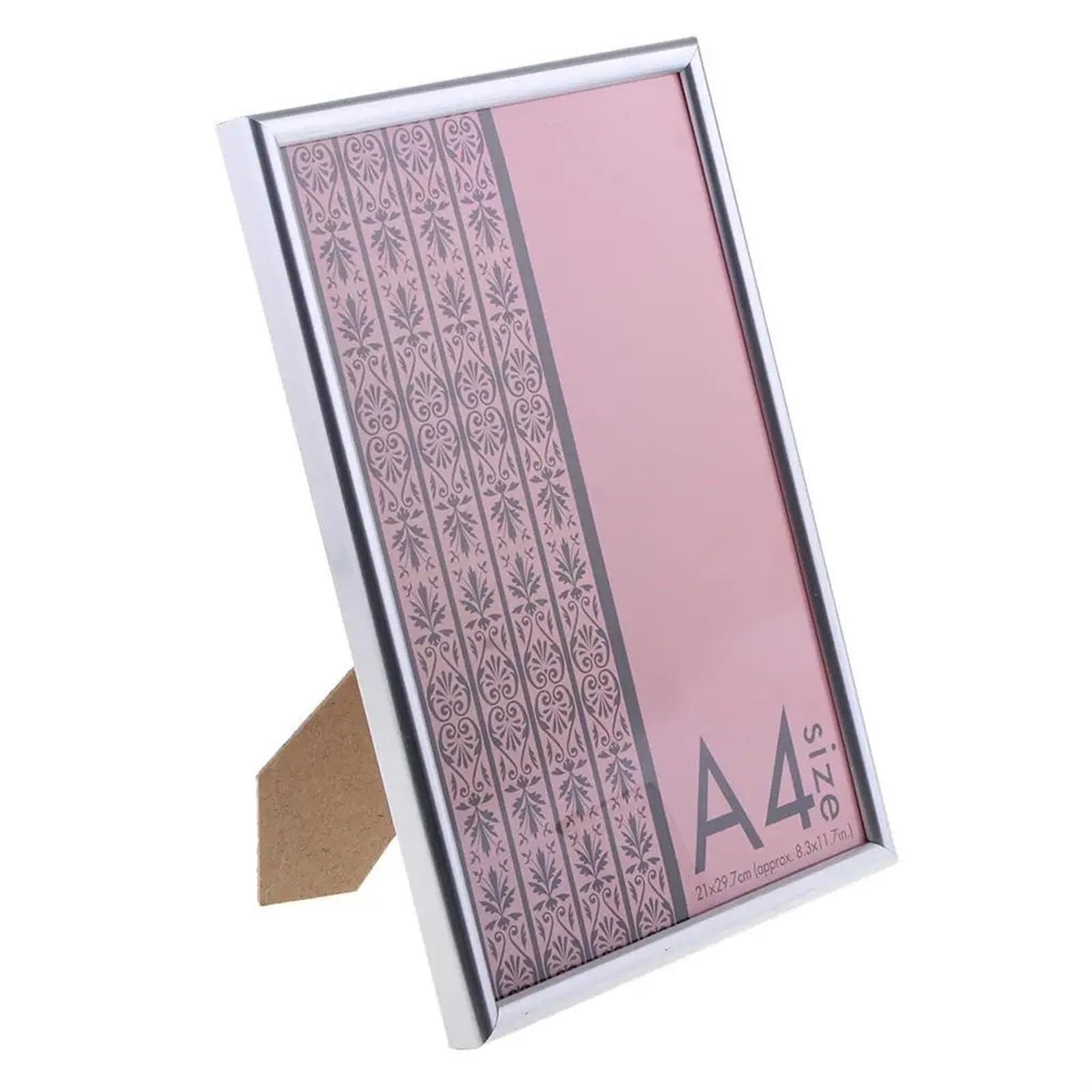 Photo Frames Wooden Photo Frame A4 Size Diploma Certificate Artwork Picture Silver