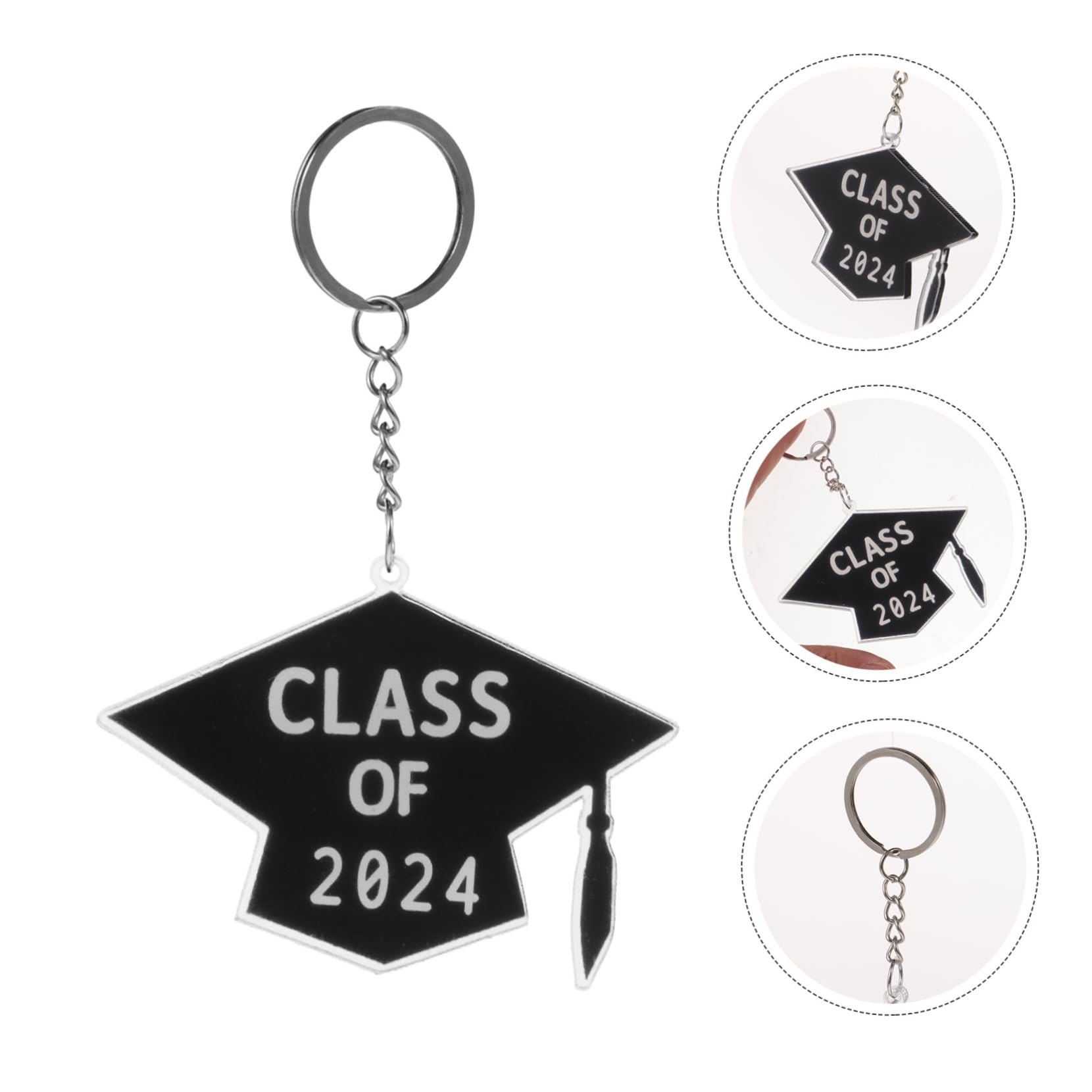 SOIMISS llavero favores de la fiesta de graduación bolsa colgando decoración adorno colgante de llave titular de la llave de estudiante graduado Acrílico