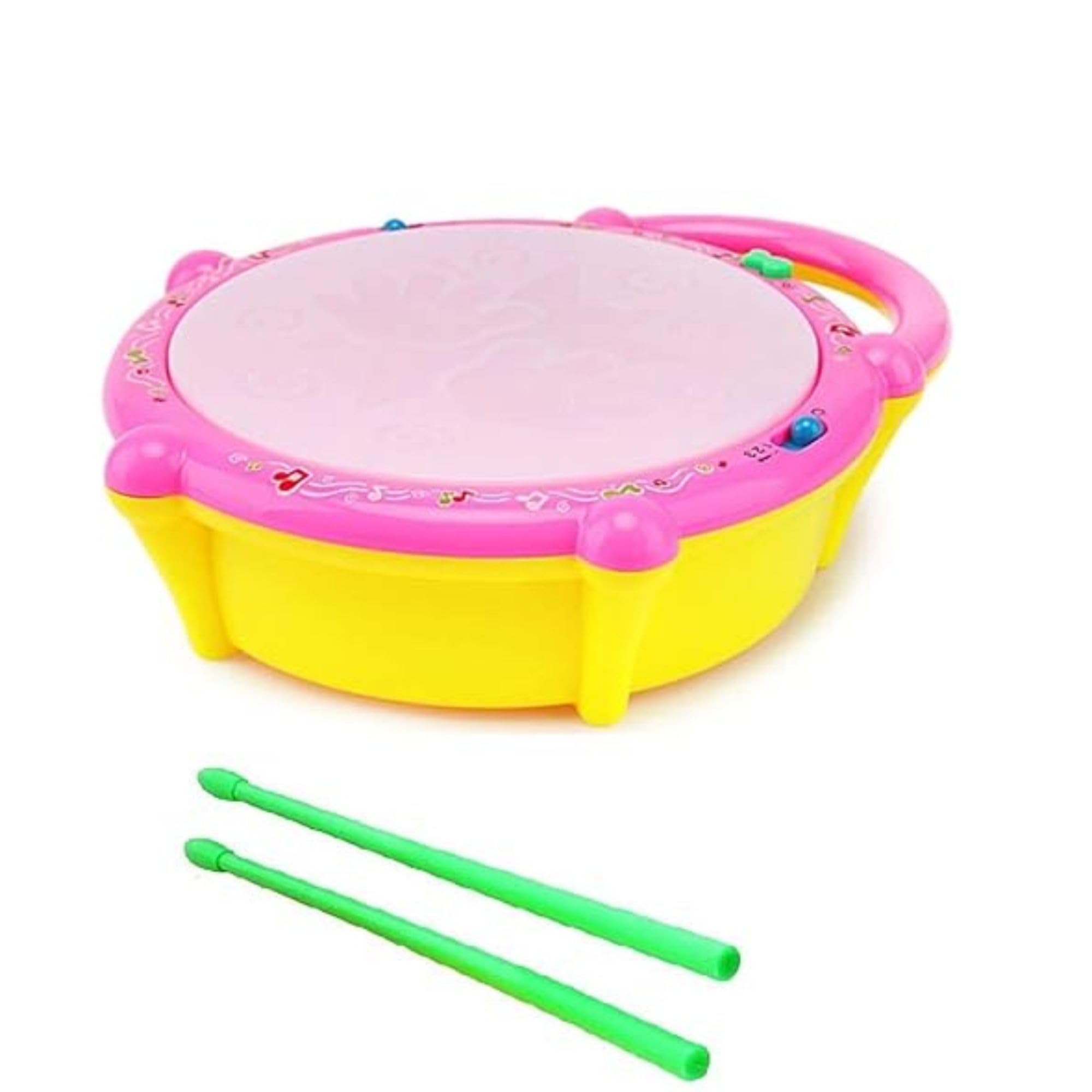 MAGICO Flash Drum Musical Toy with 3D Lights, 2 Drumsticks, Battery Operated Sound Toy for Toddlers and Kids (Ages 3+)-image-22