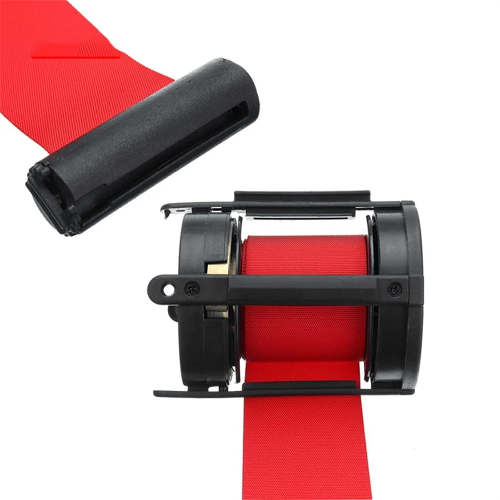Cinta De Señalización Retráctil De 2/3/5 M - Cinta De Barrera Roja para Montaje En Pared para Control De Multitudes En Eventos Y Deportes Al Aire Libre - Ajustable, Fácil Instalaci
