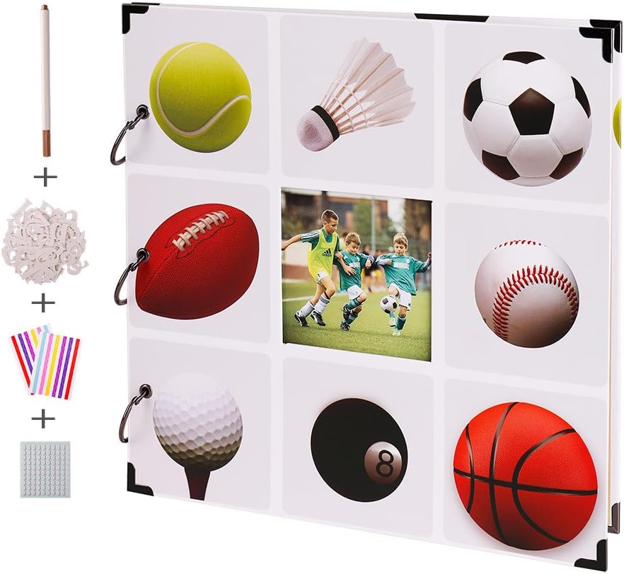 FaCraft Sport Scrapbook Album 12x12 with Window on The Cover