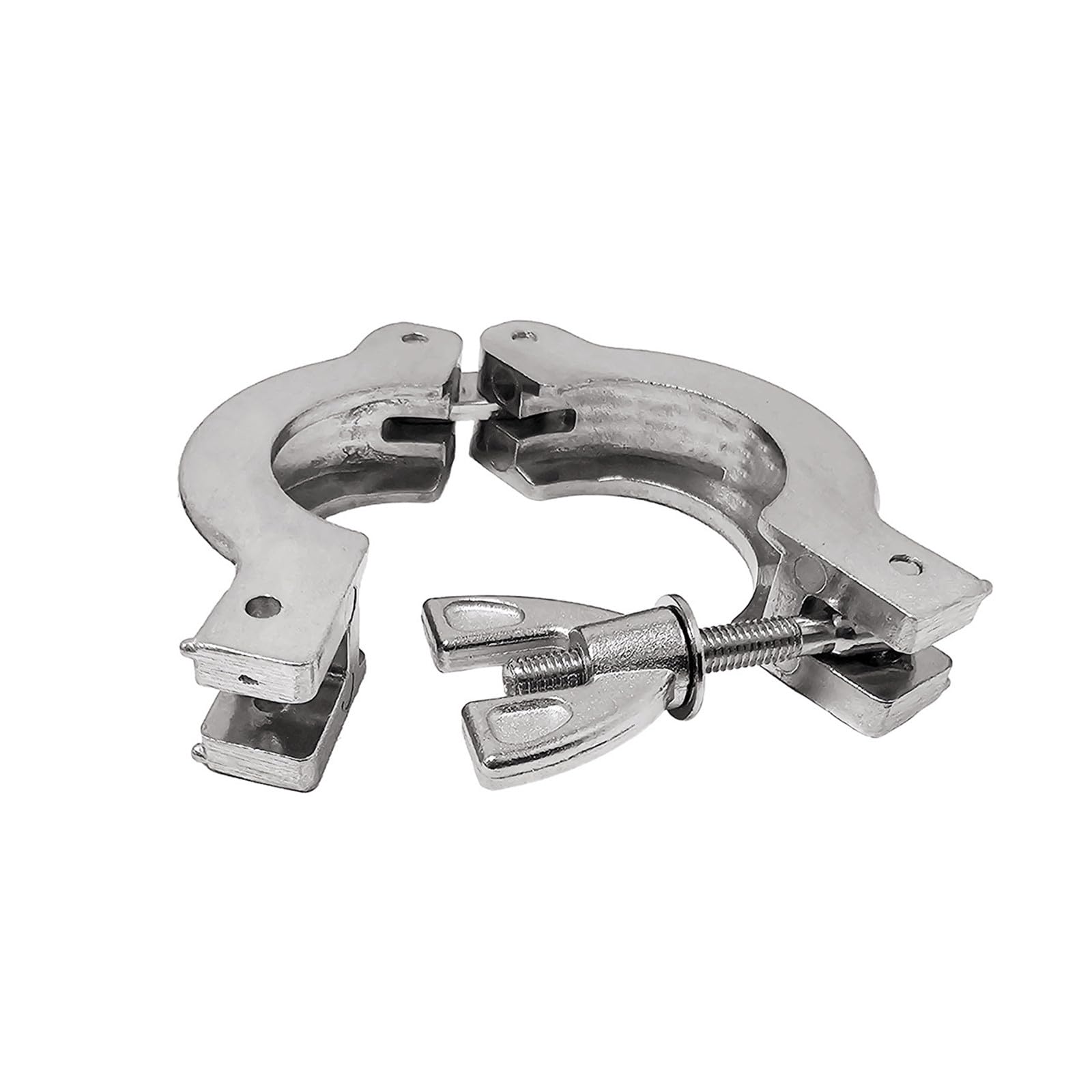 Bisagra de abrazadera rápida con brida de acero inoxidable ISO-KF, 2 uds., for accesorios de vacío, abrazadera de manguera de vacío con tuerca de mariposa(KF50)