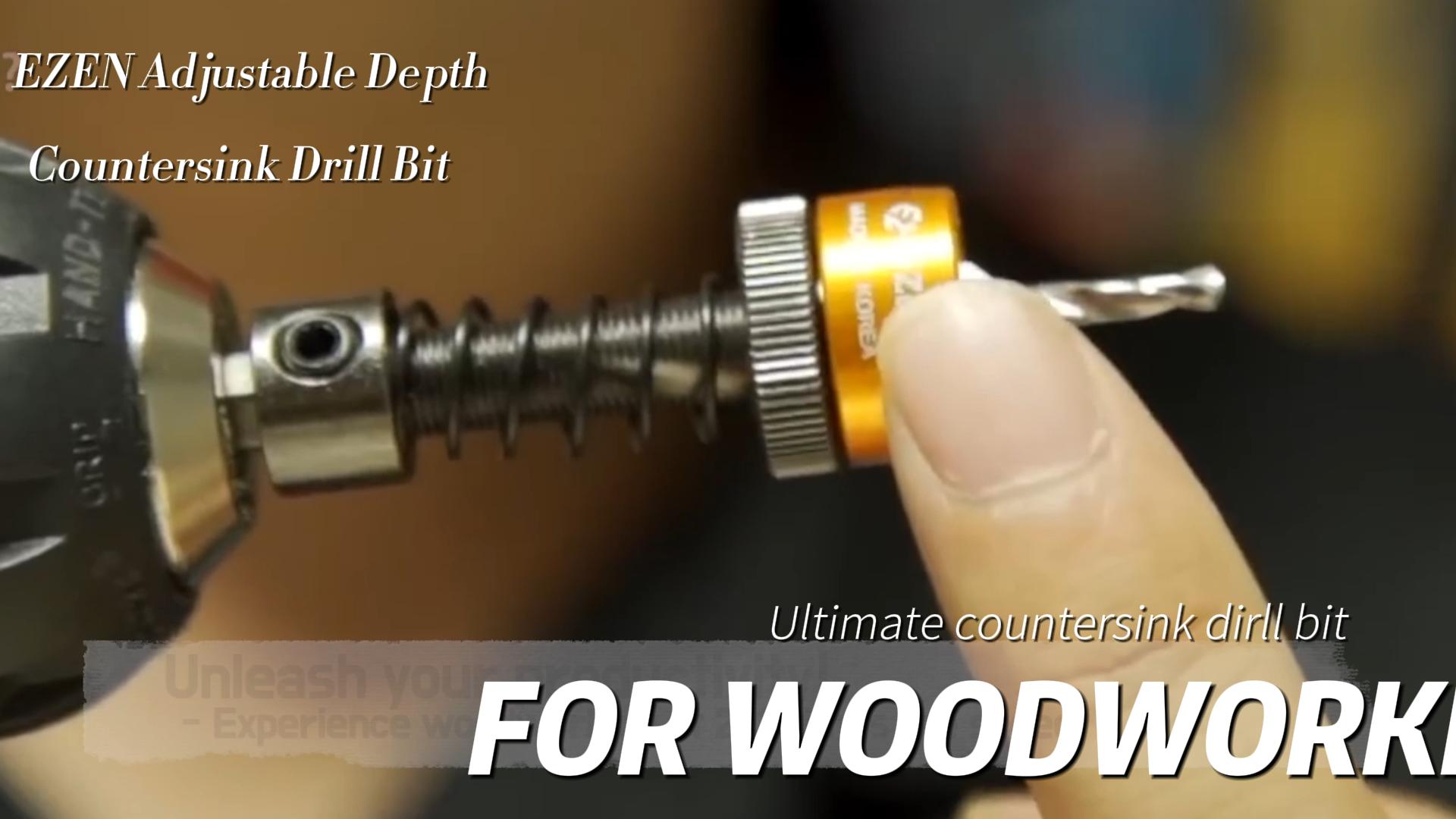 Watch Ezen Adjustable Depth Countersink Drill Bit on Amazon Live