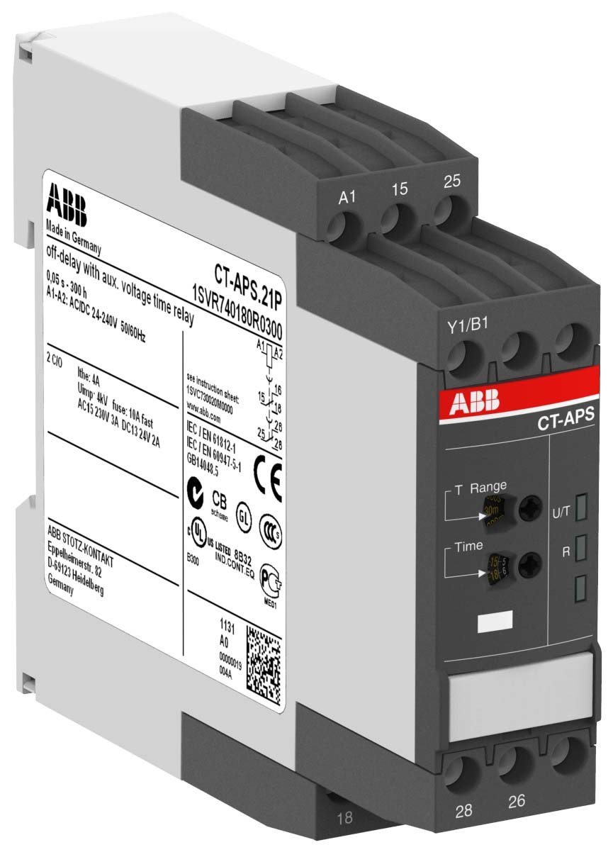 ABB Entrelec CT-APS.21P minuteur électronique bipolaire 2 pôles avec connecteurs C Ressort