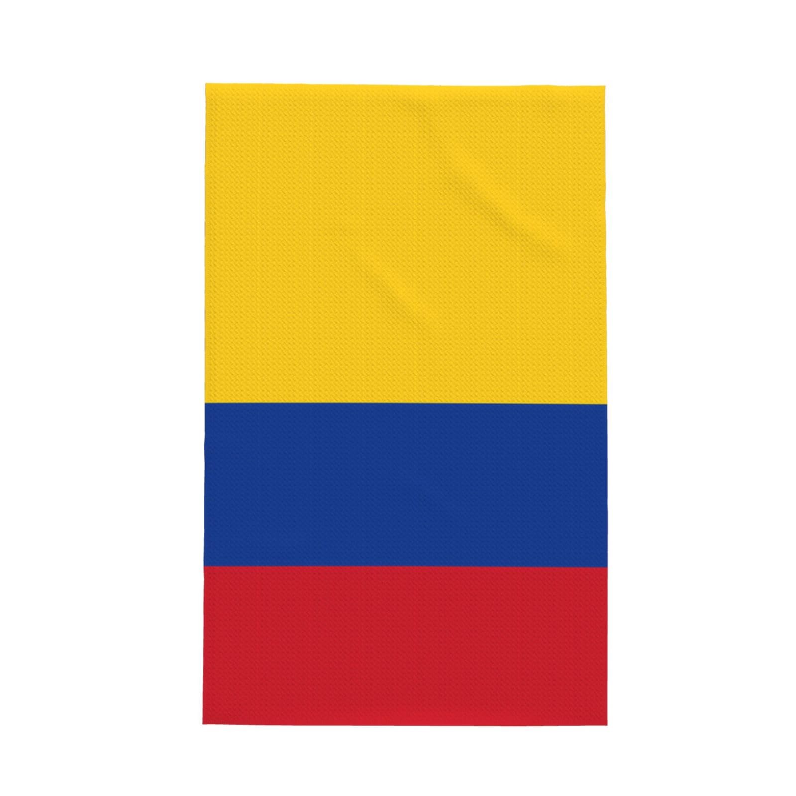 SXZVVBN Flag of Colombia Super Absorbent Microfibre Waffle Towels Fast Drying Dish Cloths Home Cafe Barista