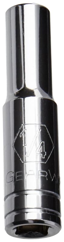 Soquete profundo SAE GEARWRENCH de 6,35 mm, 6 pontos, acionamento quadrado de 6,35 mm – 80117