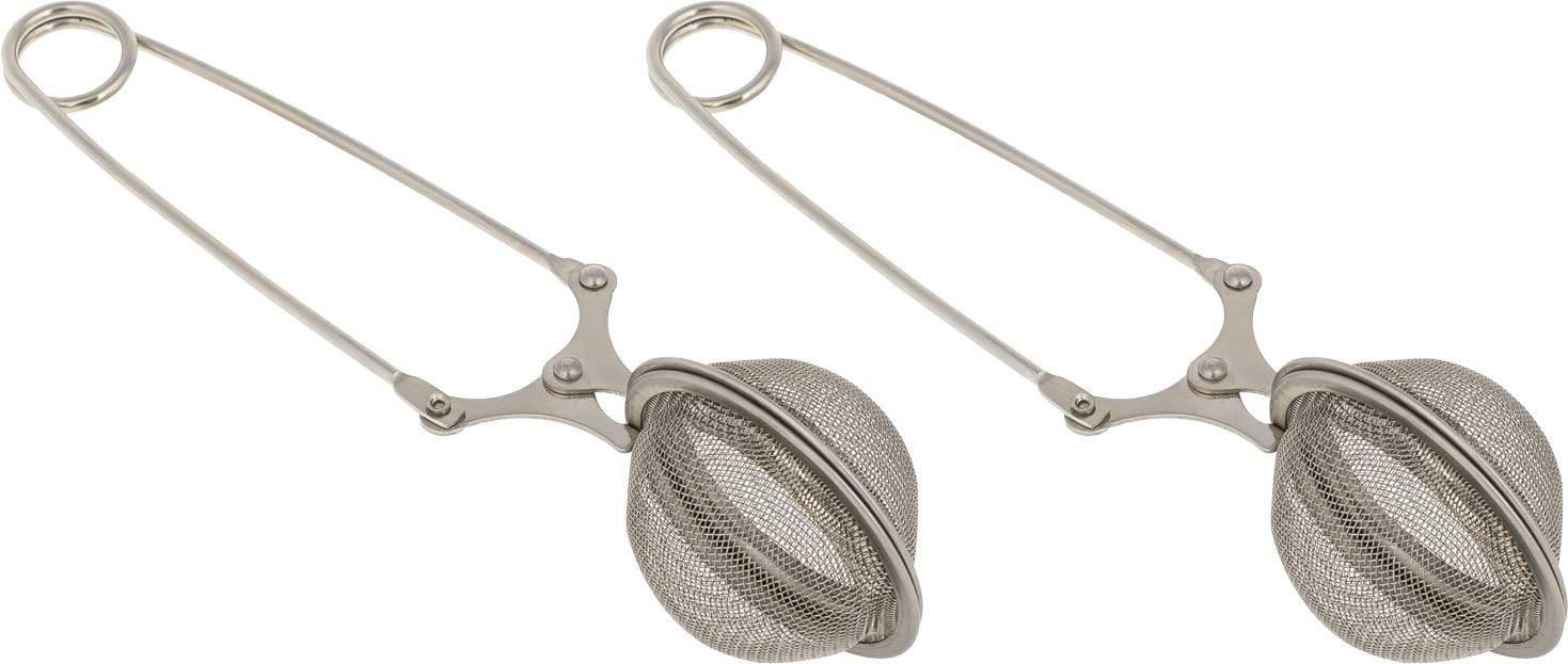 Tea Infuser Ball - Pack of 2 - Loose Leaf Tea Steeper Metal - Lose Tea Infuser
