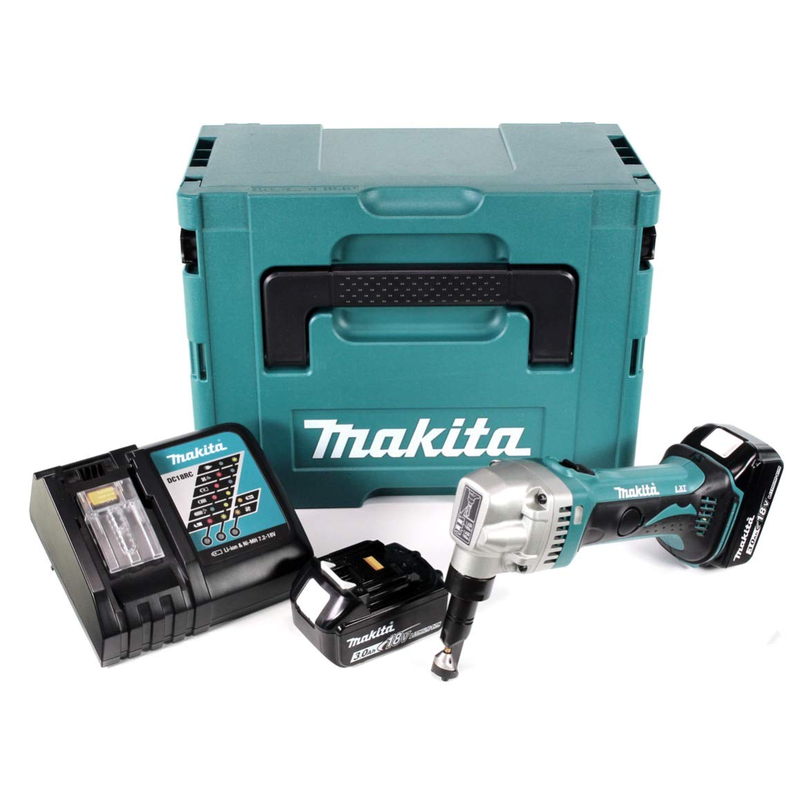 Makita DJN 161 RFJ, grignoteuse sans fil, 18 V, 1900 cps/min