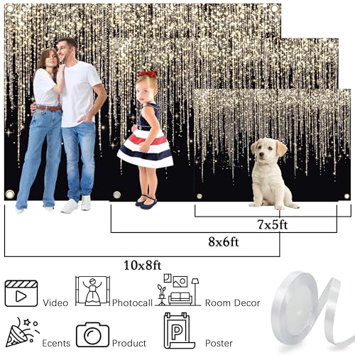 Fondo Dorado de Poliéster 10x8 ft para Fotografía miniatura 7