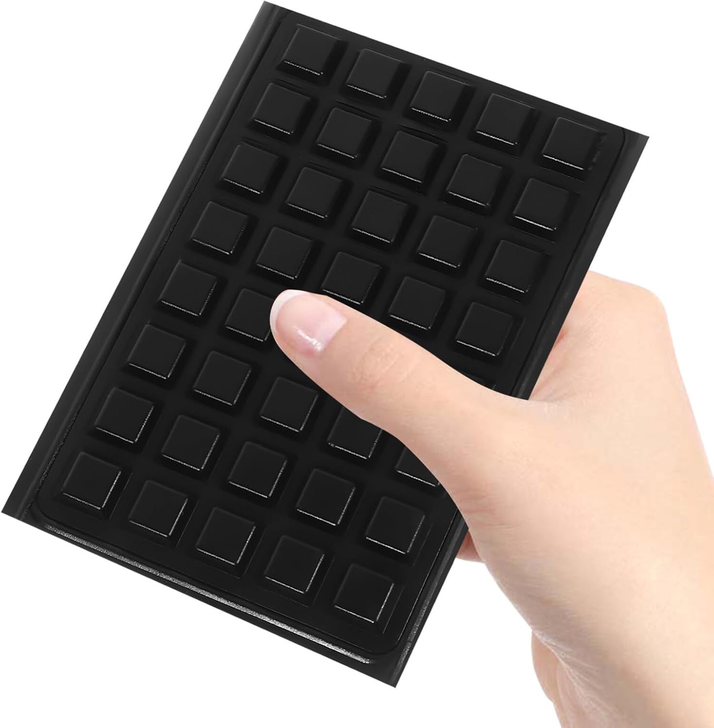 HOMSFOU 1sheet Self-Adhesive Silicone Bumpers for Cabinets Collision Pads for Noise Reduction and Scratch Decor