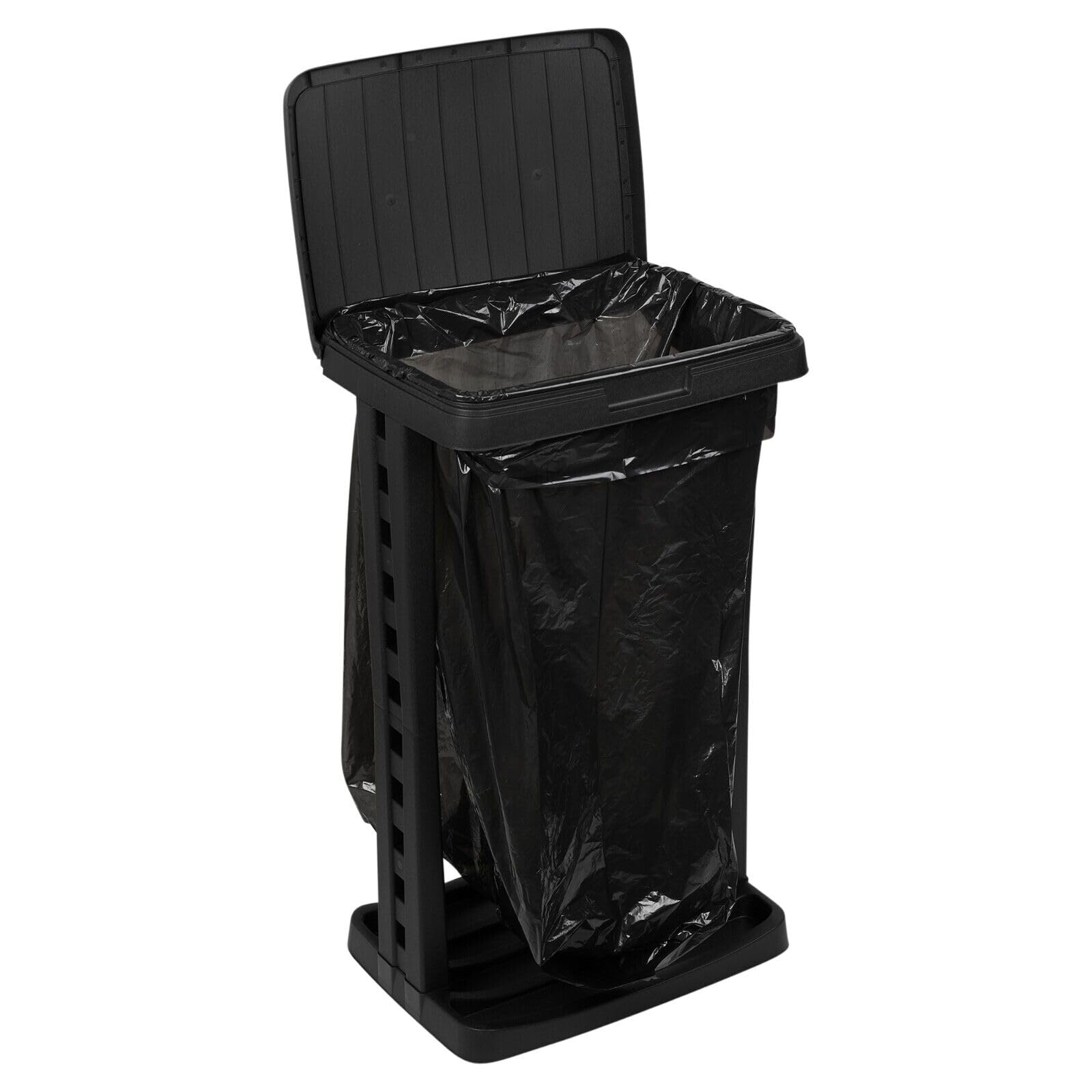 Urbnliving White Or Gray 60L Garbage Rubbish Reusable Sack Bag Bin Liner Waste Disposal Stand Holder Recyclable Garbage Bag With Lid Holder