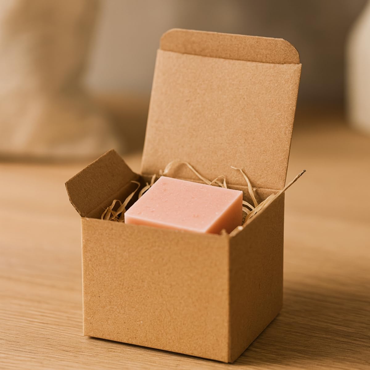 verpacking scatole regalo marrone [dimensione e quantità a scelta] piccole scatole pieghevoli per regali, gioielli, dolci 100 x 100 x 100 mm 100 pezzi