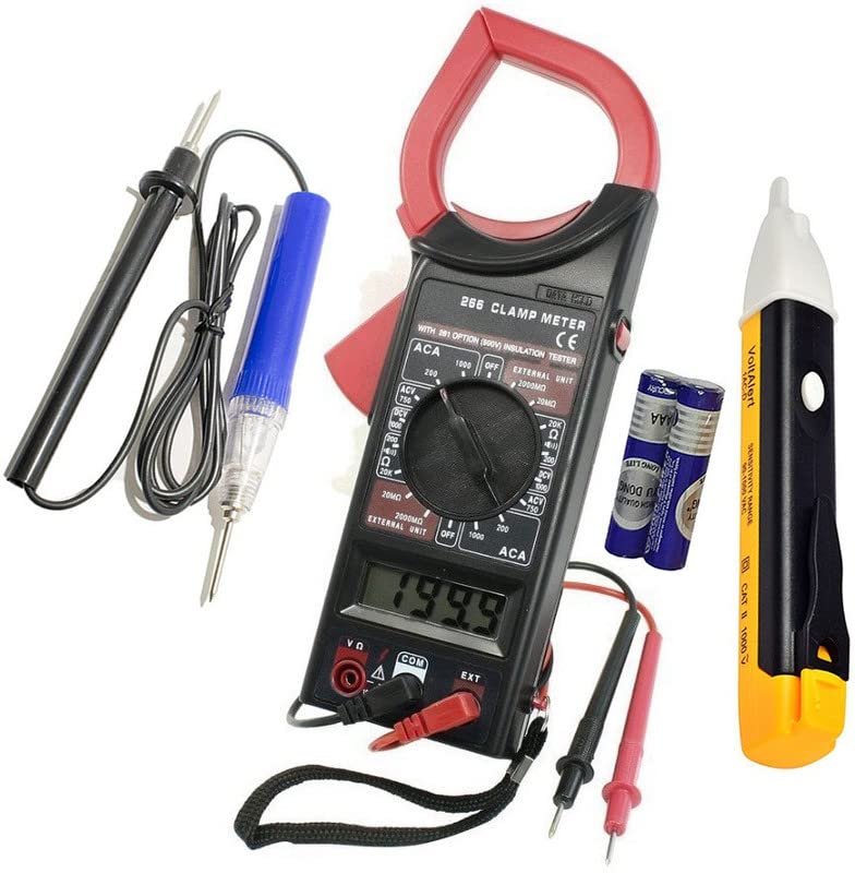 Inditrust NEW 1pc Touch less Voltage 1pc Tester Continuity tester and 1pc Digital Clamp Meter Electronic Tester Pocket Clamping Meter for Measuring AC/DC Voltage, AC Current, Resistance, Data (B0BQRMBMFZ) Amazon Price History, Amazon Price Tracker