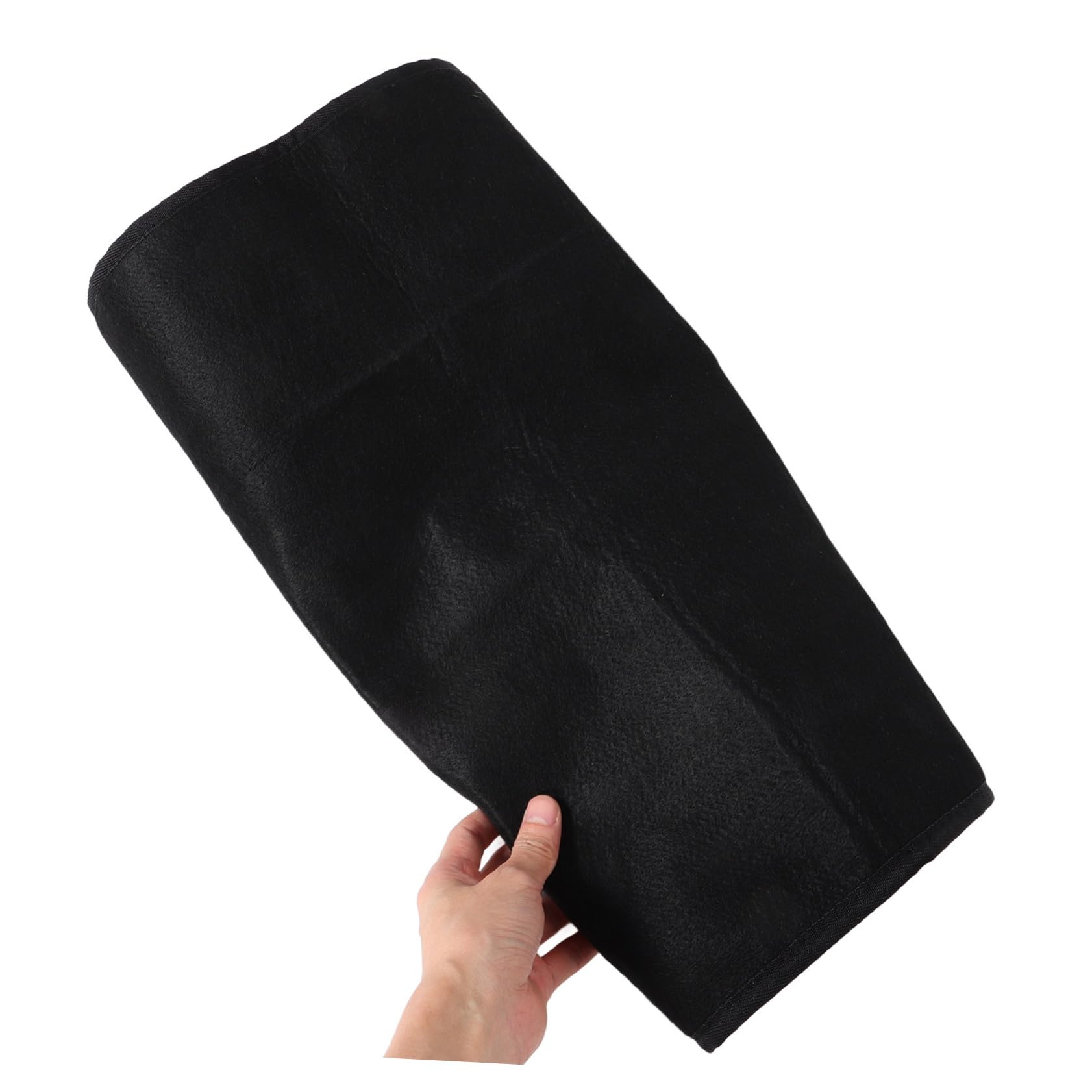 Tappetino Ignifugo per Stufa Semicircolare Nero, Protezione Pavimento | Poliestere Pvc, Resistentee Alte Temperature, per Uso in Campeggio E'aperto, Adatto a Ragazzo Ragazza e Animali