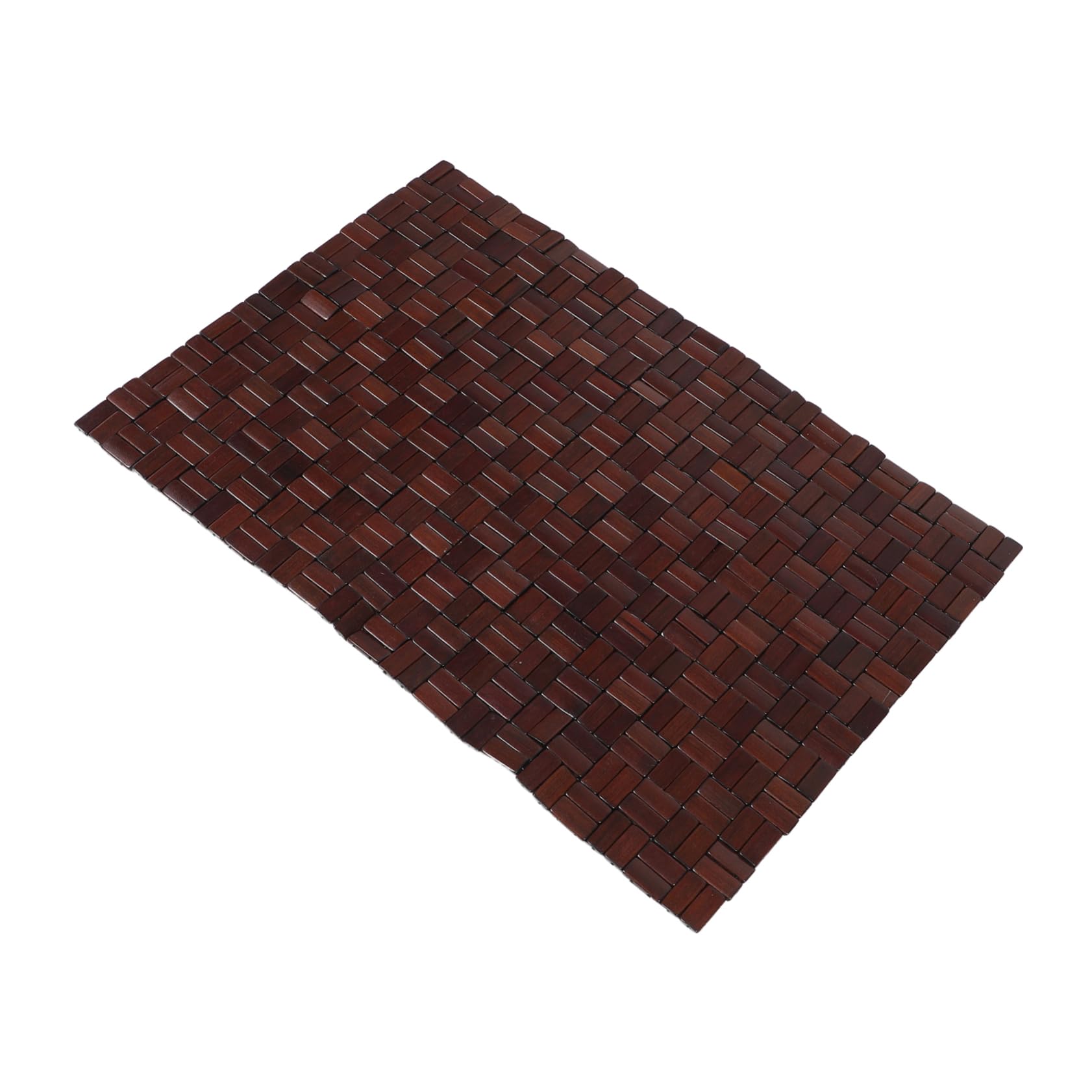 Tapis de bain antidérapant bambou en matériau naturel avec design de prestige