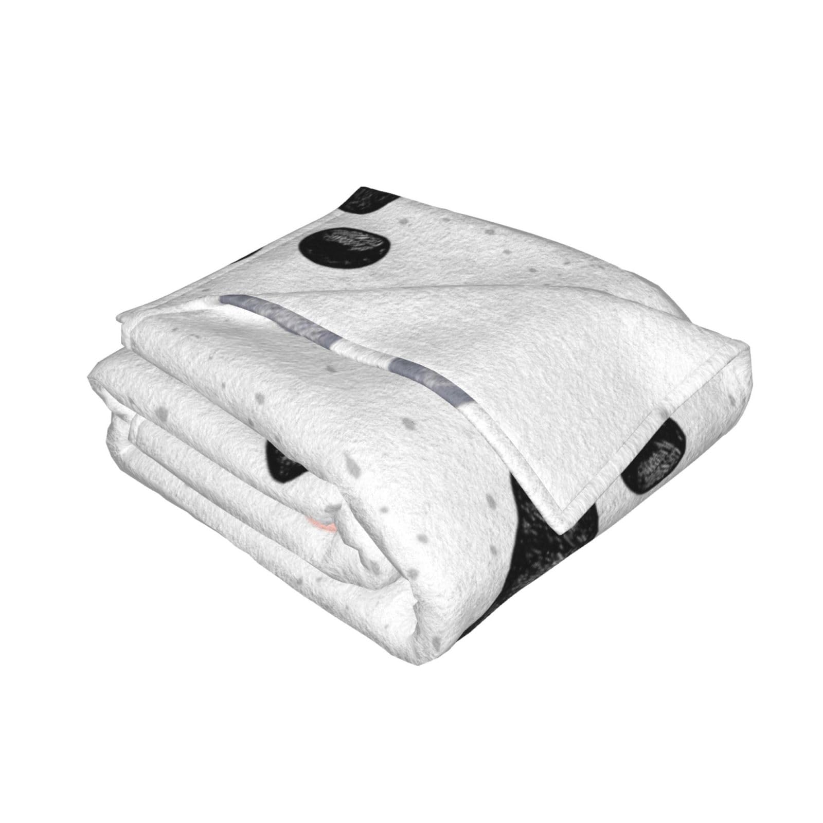 Empreintes de Pattes de Chien,Couverture en Flanelle Douce et Polaire pour lit, canapé, Voyage,80"x60"