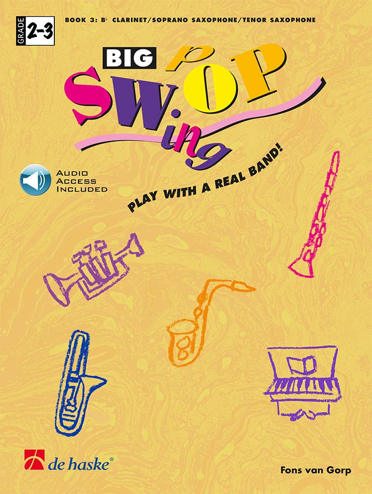 Fons van Gorp-Big Swop-Soprano/Tenor Saxophone/Clarinet-BOOK+AUDIO-ONLINE