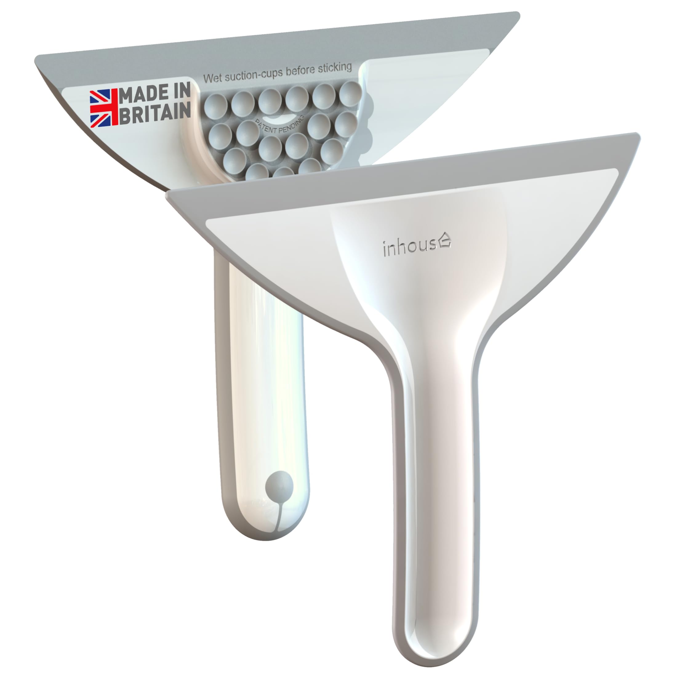 Inhouse Stick+Store Mini Shower Squeegee - Made in Squeegee, White