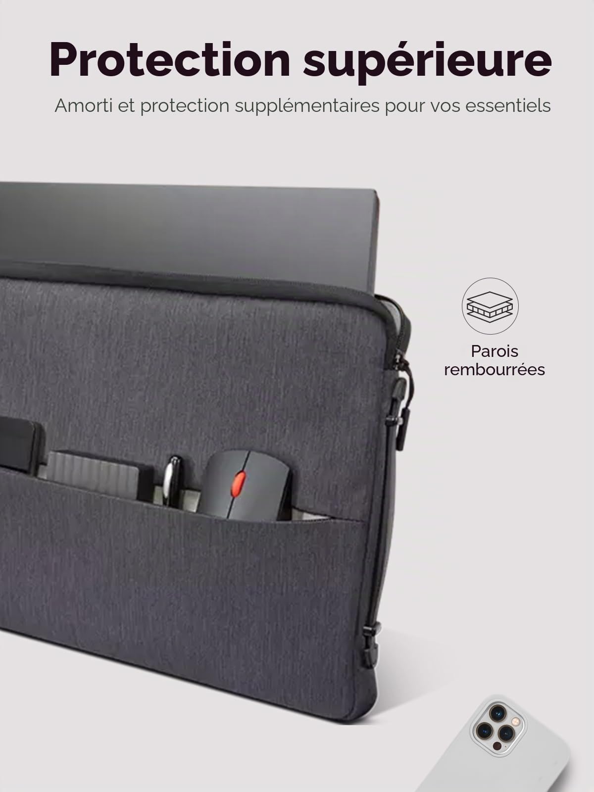 Lenovo GX40Z50942 Sacoche d'ordinateurs Portables 39,6 cm (15.6") Housse Gris