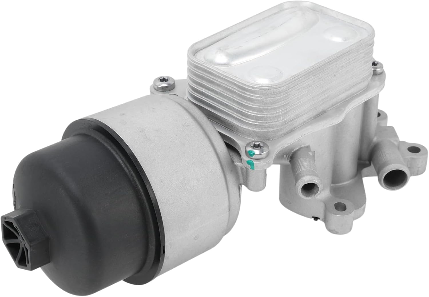 Engine Oil Filter Housing for Mini Cooper S Hatchback (R56) 2007-2010 No.11428643749/11427546279 Transmission Oil Cooler Aluminum Alloy 1 Pc