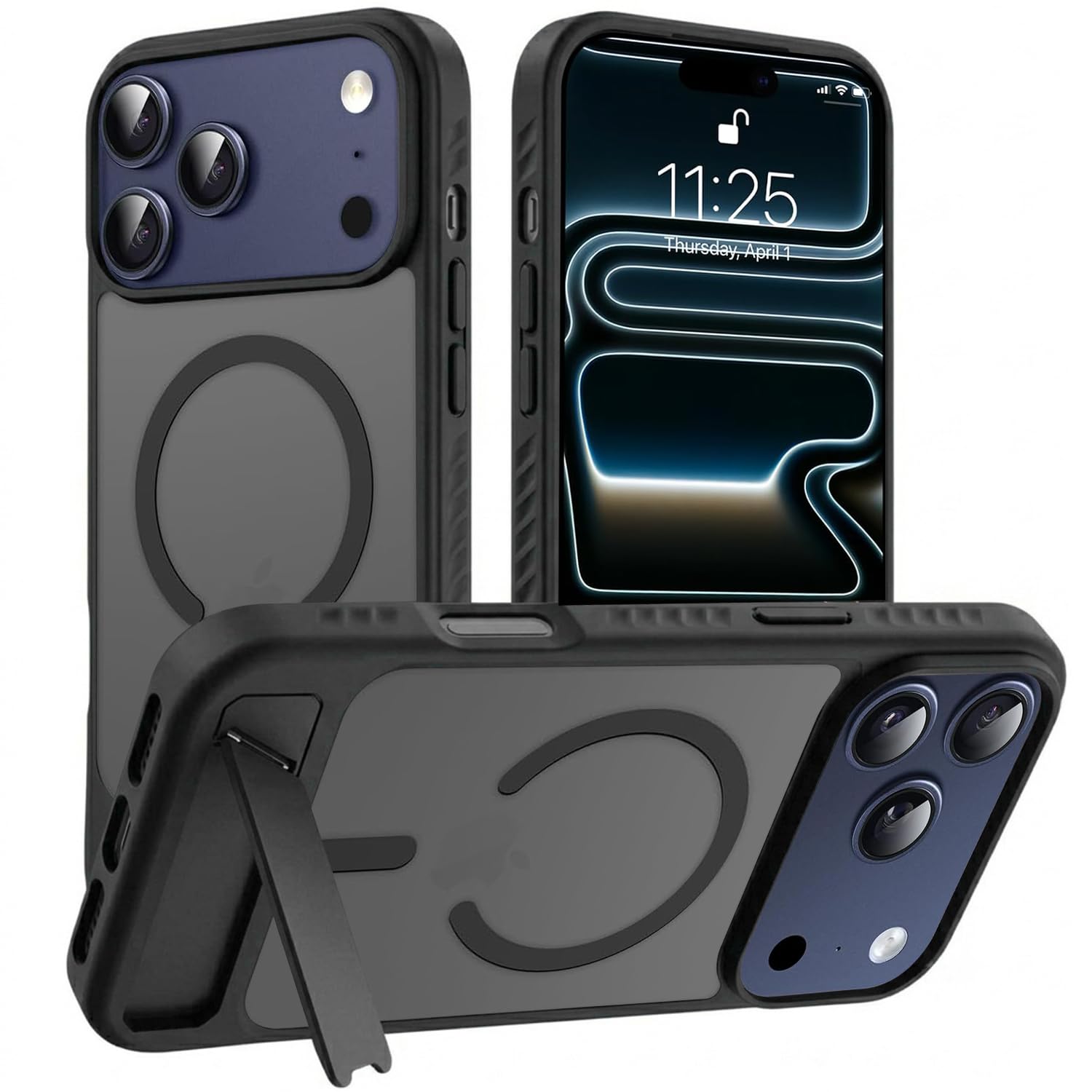Elzzi iPhone 17 Pro/18 Pro Case - MagSafe & Kickstand -8