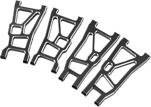 VGEBY RC Metal Upgrade Parts Kit Aluminum Alloy Control Arm Steering Assemblies Set RC Accessories for ZD Racing DBX 10 1/10 Car (Black) Car Models
