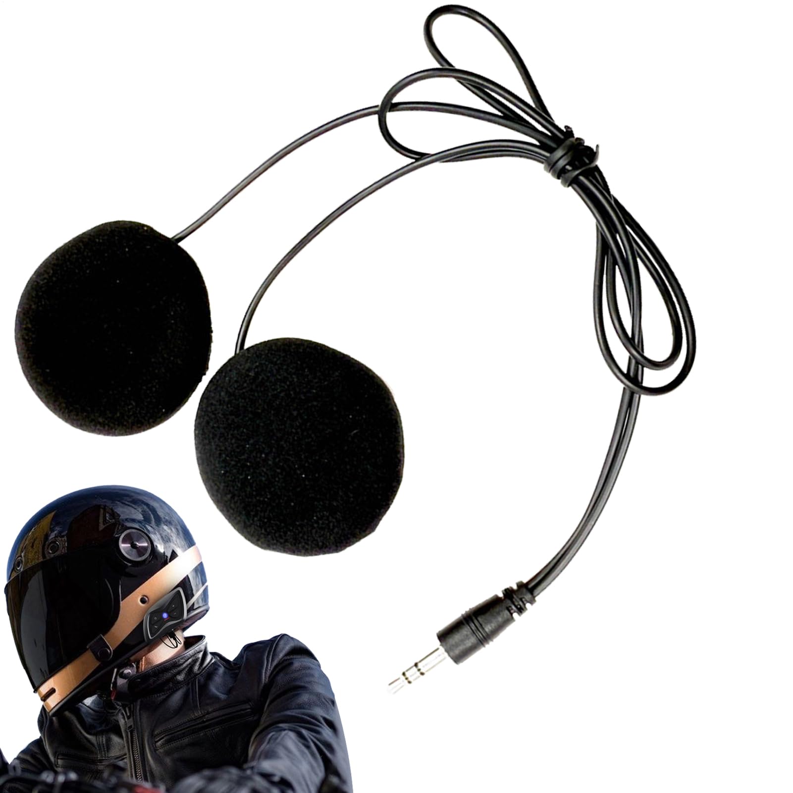 Generico Altoparlanti per Casco - Altoparlanti per Moto | Sportivi Per Moto Da Montagna Sci Motocross Snowboard E Avventure Outdoor