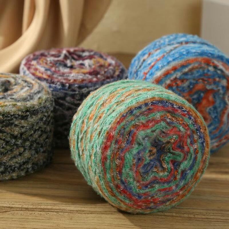 5-10 szt. 100 g przędzy moherowej gradient, kolorowa włóczka z wełny Bouclé, do robienia na drutach, swetrów, swetrów, szalików i czapek