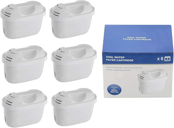 Universal Jug Water Filter Cartridges Compatible With Brita Maxtra Water Filter Jugs (6