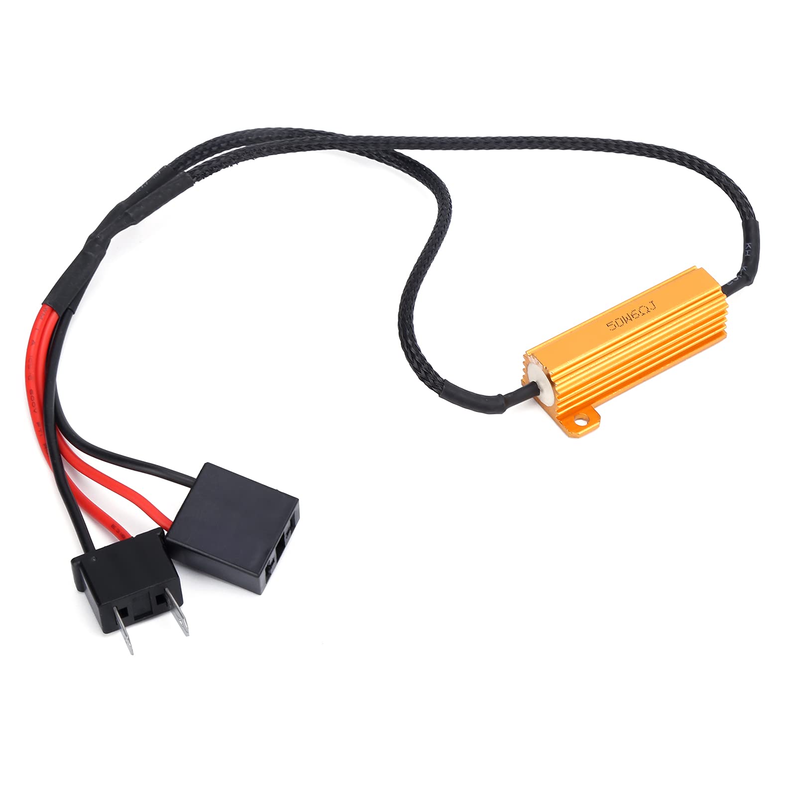 Dekoder LED 2 Szt. Dekoder LED H7 50W 6ohm Rezystor Obciążenia Flash Wolne od Błędów Tłumik Rezystor Przeciw Migotaniu dla Kierunkowskazów Samochodowych
