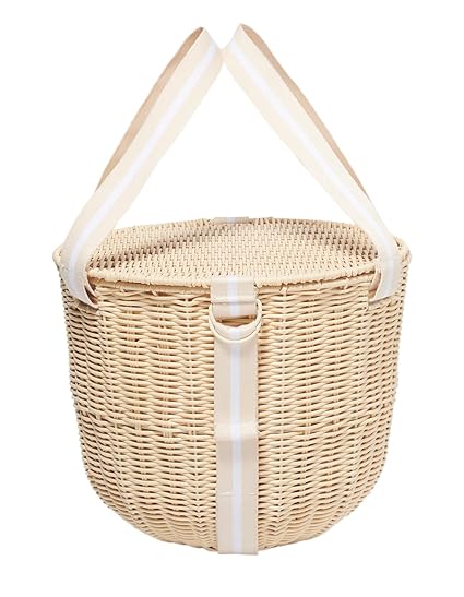 Round Picnic Cooler Basket | Le Weekend Natural