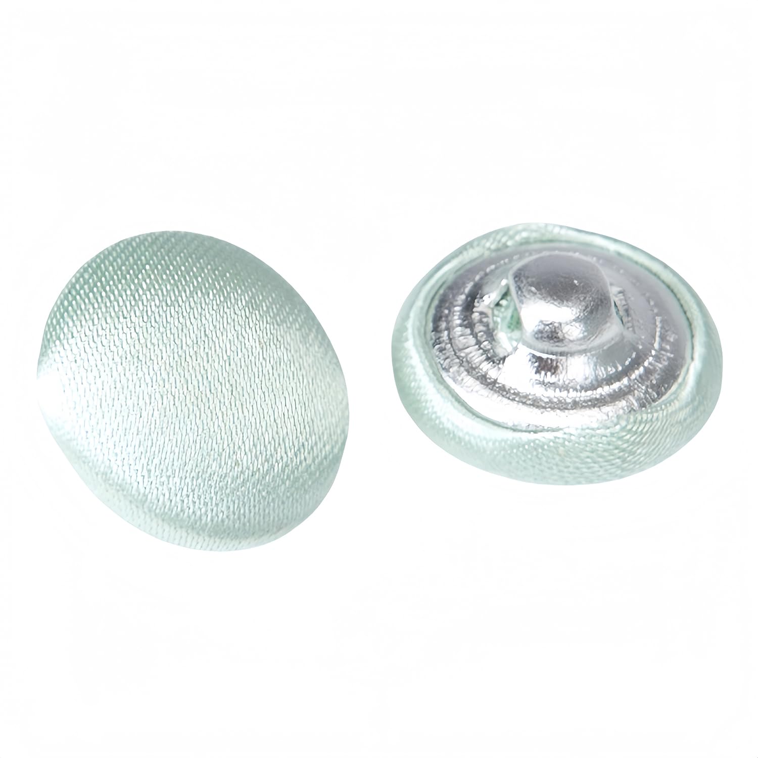 10 Pcs Satin Covered Metal Shank Buttons Cloth Buttons for Wedding Dress Tuxedo Suits
