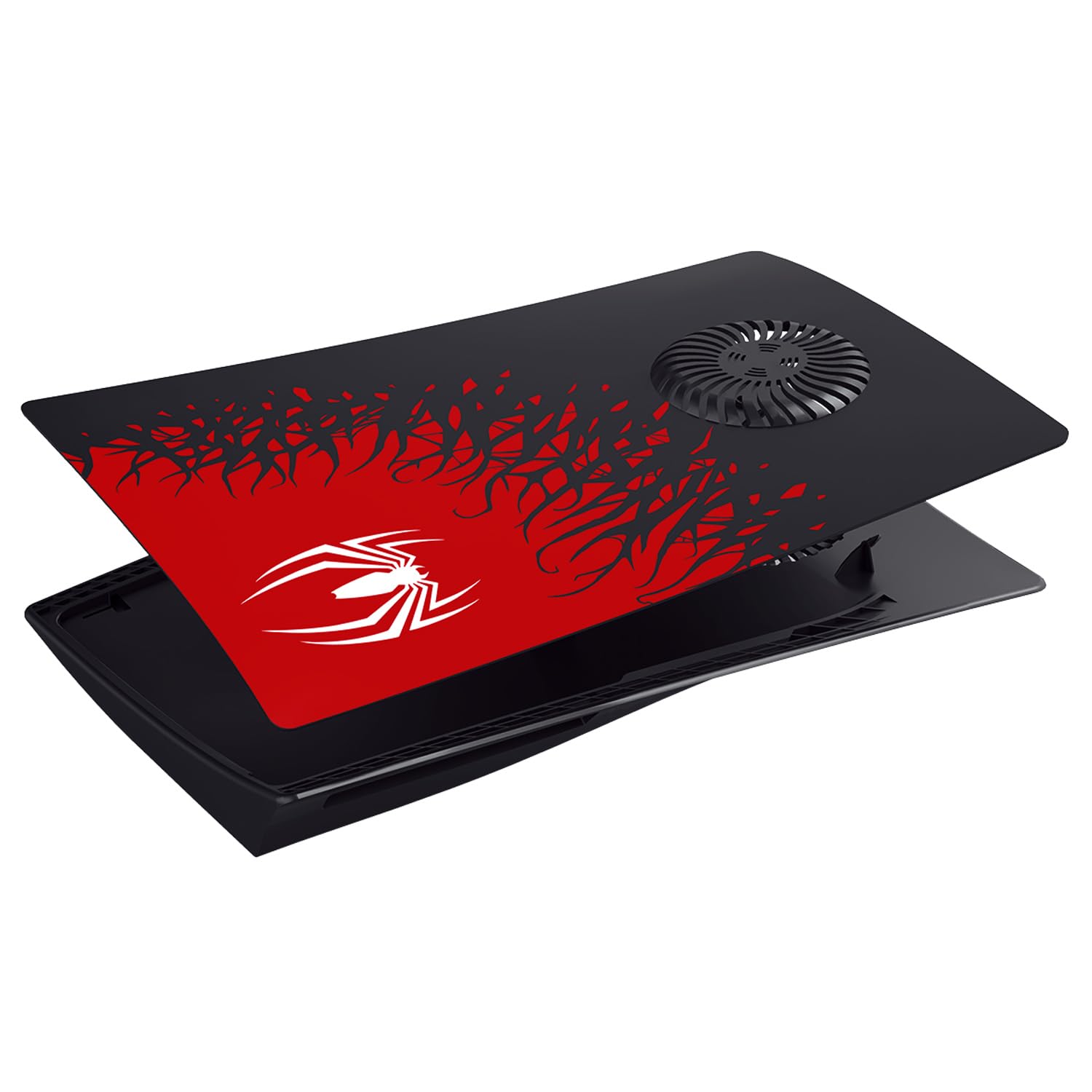ElitePlay Spider - Piastra frontale di ricambio per PS5 con prese d'aria di raffreddamento, accessorio per Playstation 5 Disc Edition