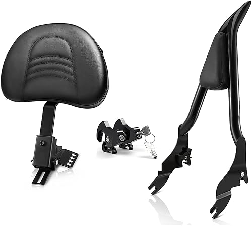 Eumti Respaldo de conductor conductor conductor Sissy Bar para Harley Davison Touring