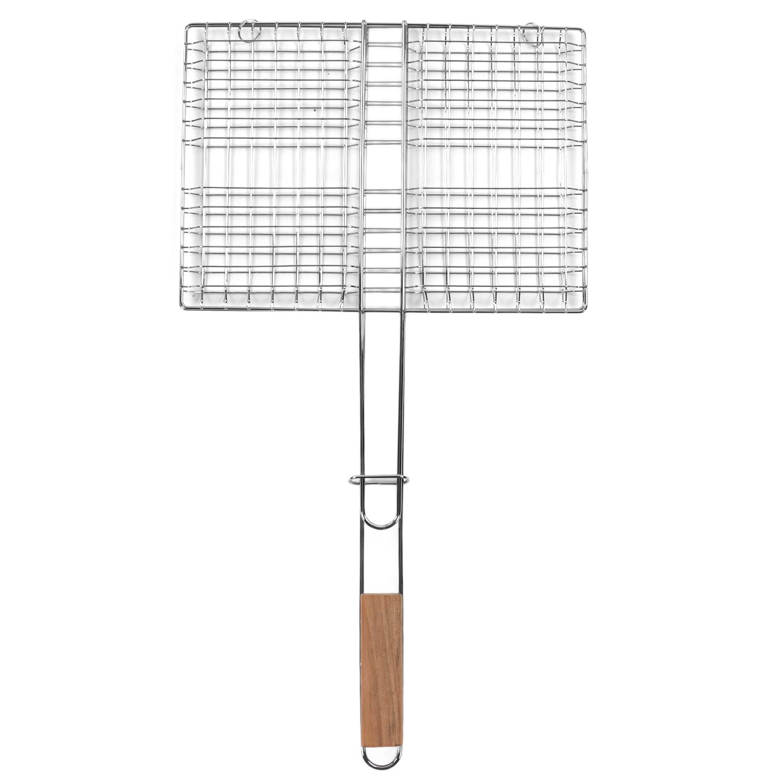 AYQEBNC Grill Basket, BBQ Grill Basket Stainless Steel Rustproof Multipurpose Fish Grill Basket for Outdoor