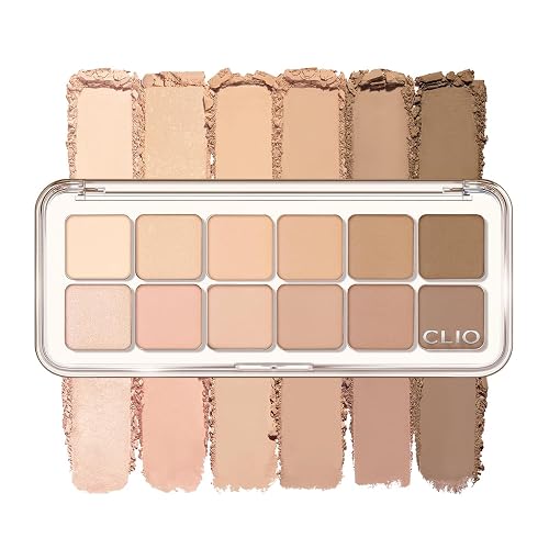 CLIO Pro Eye Palette Air 12-Color Eye Shadow Palette 08 LATTE SENIOR
