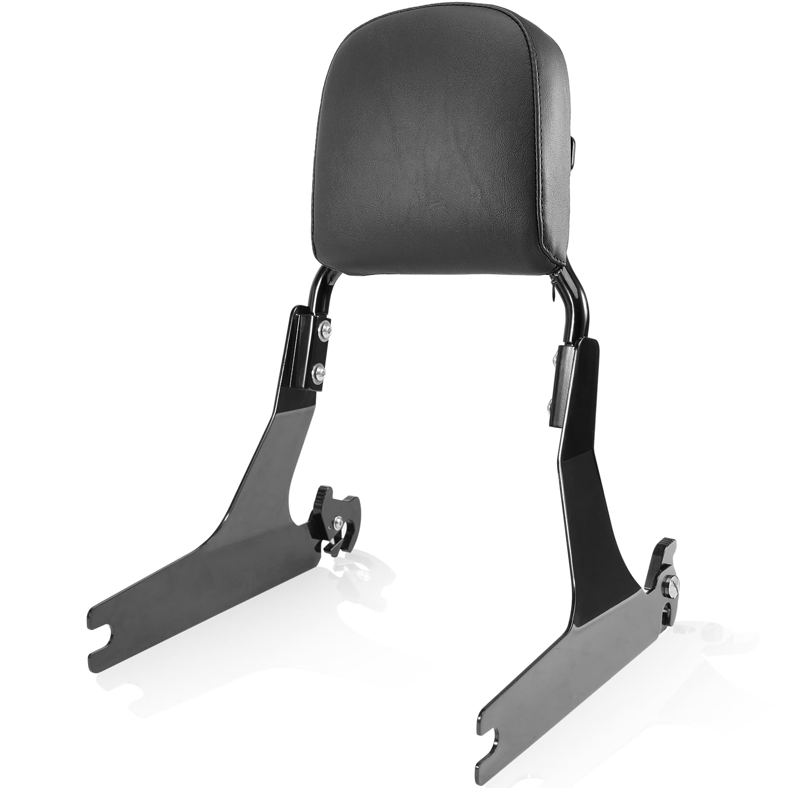 Passenger Backrest Sissy Bar For Harley Dyna Street Bob FXDB Low Rider FXDL FXDLS 2006-2017 Super Glide FXD 06-14 Wide Glide FXDWG 06-08 CVO FXDSE 07-08 Gloss Black Quick Release Bracket