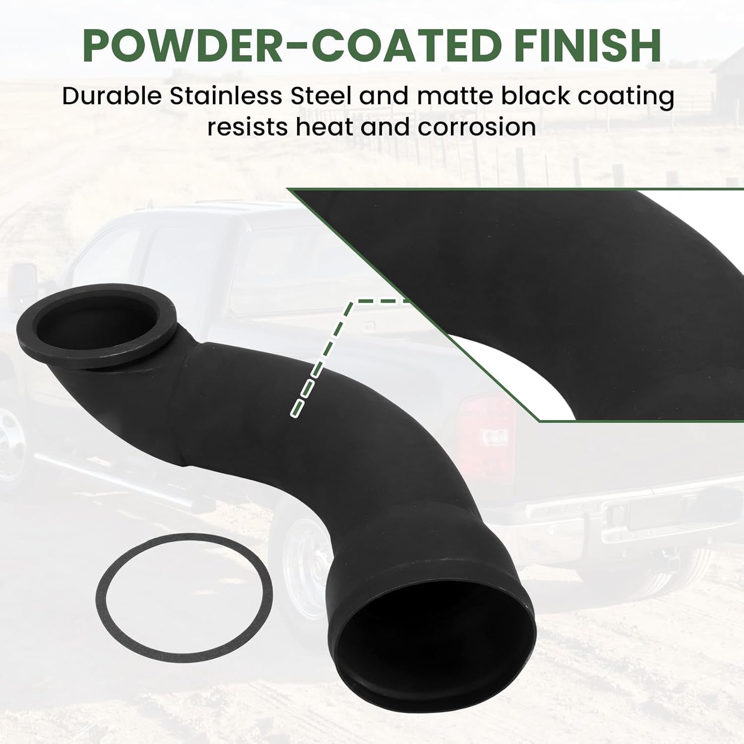 Alpha rider 3.5" High Flow Turbo Intake Elbow For 2011-16 Chevy GMC 6.6L LML Duramax Diesel