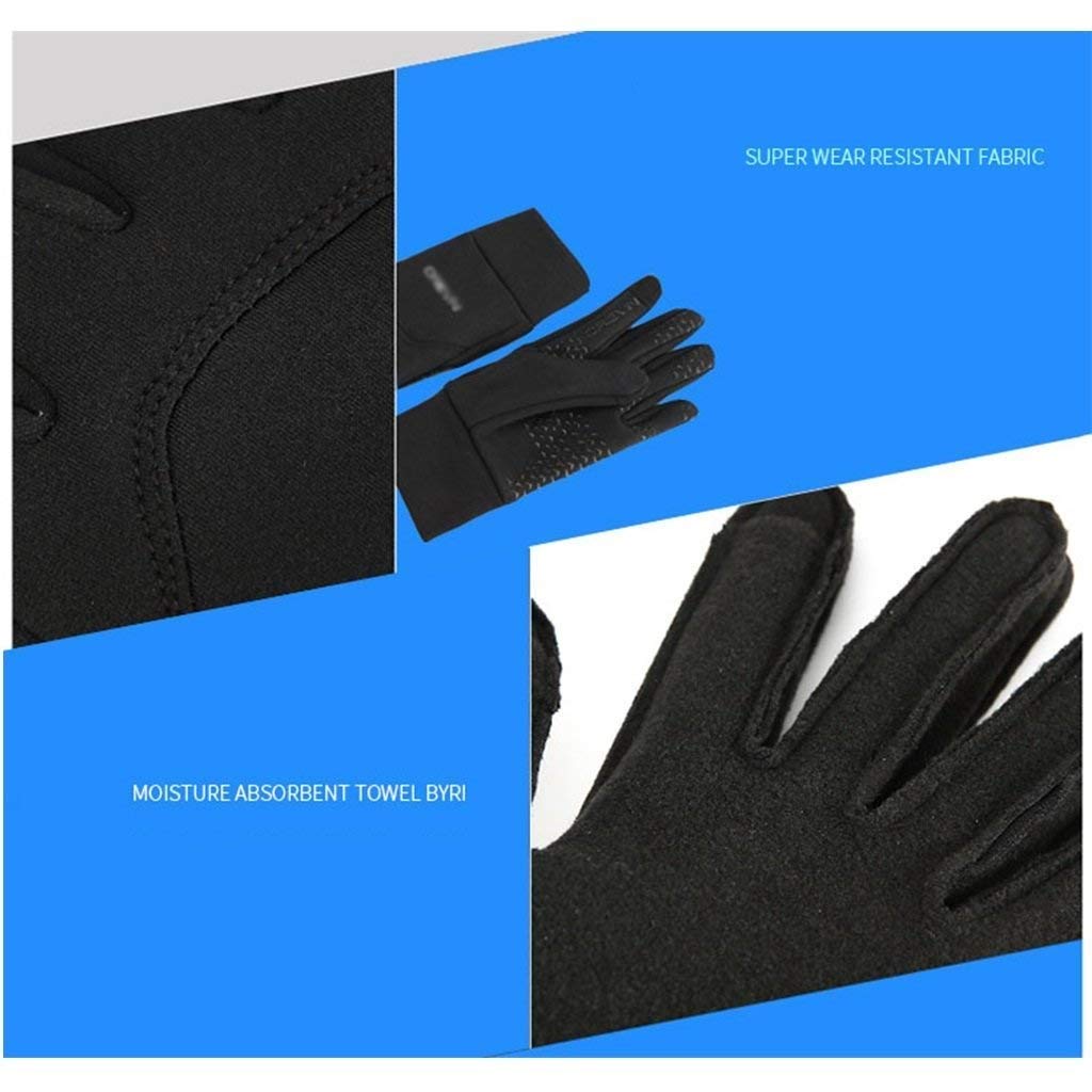 Unisex-Adult Rękawiczki Zimowe Ciepłe Rękawiczki Męski Podobny Ekran Do Dotyku Nowoczesny Casual Wędkowanie Alpinizm Bieganie/Black/One Size